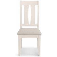 Julian Bowen Set Of 2 Pembroke Dining Chairs Kd, Cream
