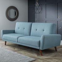 Julian Bowen Monza 2 Seater Fabric Sofa Bed Blue