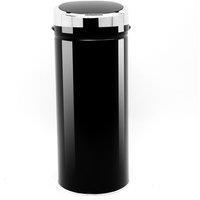 HOMCOM Automatic Sensor Dustbin, Stainless Steel, Battery Powered - Black, Black