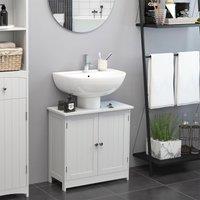 HOMCOM Basin Vanity Cabinet - White