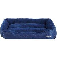 Bunty Deluxe XX-Large Soft Dog Bed - Blue, Blue