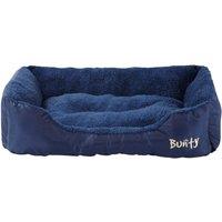 Bunty Deluxe Large Soft Dog Bed - Blue, Blue