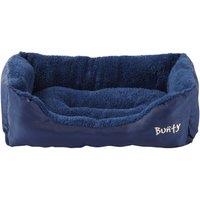Bunty Deluxe Medium Soft Dog Bed - Blue, Blue