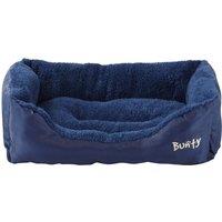 Bunty Deluxe Small Soft Dog Bed - Blue, Blue