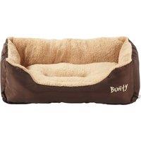 Bunty Deluxe Medium Soft Dog Bed - Brown, Brown