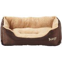 Bunty Deluxe Small Soft Dog Bed - Brown, Brown
