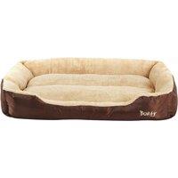 Bunty Deluxe X-Large Soft Dog Bed - Brown, Brown