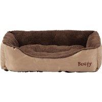 Bunty Deluxe Large Soft Dog Bed - Cream, Cream