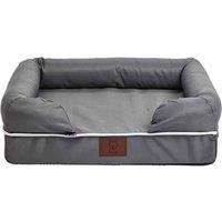Bunty Small Cosy Couch Mattress Dog Bed - Grey, Grey