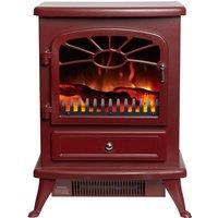 Focal Point Fires 1.8kW ES2000 Electric Stove - Burgundy, Red