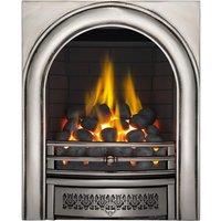 Focal Point Fires 3.5kW Arch Full Depth Gas Fire - Chrome, Silver