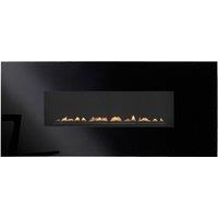 Focal Point Fires 2kW Midnight Flueless Gas Fire - Black, Black