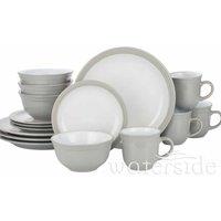 16-Piece Camden Dinner Set - Grey, Grey