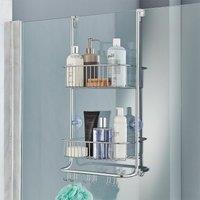 Ricomex Over Door Shower Caddy In Nano Coating - Silver, Silver