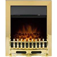 Adam 2kW Blenheim Electric Fire in Brass, Gold