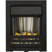 Adam 2kW Helios Electric Fire in Black, Black