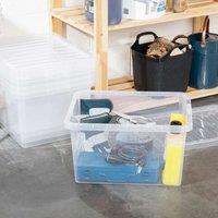 Wham Set 5 Crystal 37 Litre Box & Lid - Clear, Clear