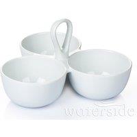The Waterside Waterside Trio Serving Bowls - White, White