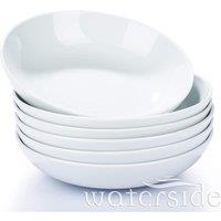 The Waterside Waterside 6 Piece Pasta Bowl Set - White, White