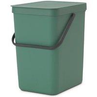 Brabantia Sort & Go Waste Bin, 25L - Green, Green
