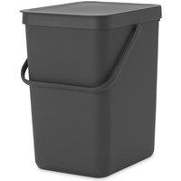 Brabantia Sort & Go Waste Bin, 25L - Grey, Grey