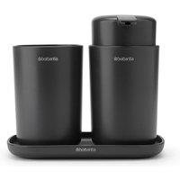 Brabantia ReNew Bathroom Accessory set of 3 - Dark Grey, Grey