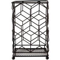 Premier Housewares Utensil Holder, Matte Black Finish, Metal Wire, Black