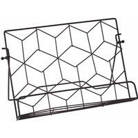 Premier Housewares Cookbook Stand, Matte Black Finish, Metal Wire, Black