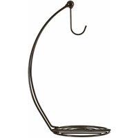 Premier Housewares Banana Hanger, Black Nickel Finish, Black