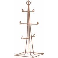 Premier Housewares 6 Cup Mug Tree, Pink Finish, Pink