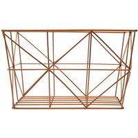 Premier Housewares Wire Basket, Copper Plated, Brown