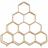 Premier Housewares 10 Bottle Spice Rack, Gold Plated, Gold