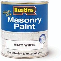 Rustins Quick Dry Masonry Paint White 250ml