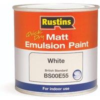 Rustins Matt Emulsion White 250ml