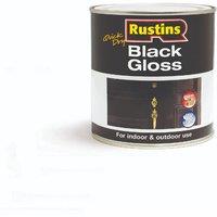 Rustins Quick Dry Black Gloss 250ml