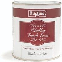 Rustins Chalky Finish Paint Windsor White 250ml