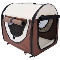 PawHut Foldable & Soft Travel Carrier For Pets - Brown, Brown