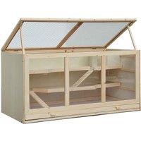 PawHut Small Wooden Hamster, Mouse or Rat Cage/Play House, Brown