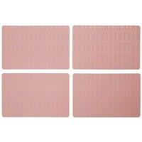 Frosted Deco Frosted Deco Placemats, Set of 4, Pink, Pink
