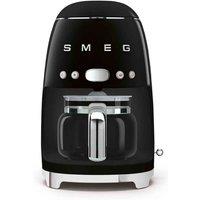 Smeg DCF02BLUK 50s Retro Style 1050W Drip Filter Coffee Machine - Black, Black