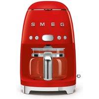 Smeg DCF02RDUK 50s Retro Style 1050W Drip Filter Coffee Machine - Red, Red