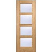 LPD Doors LPD (W) 24 inch Oak Vancouver Glazed 4L Internal Door