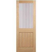 LPD Doors LPD (W) 30 inch Oak Mexicano Glazed Half Light Pre-Finished Internal Door