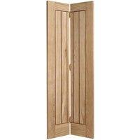 LPD Doors Mexicano Bi-fold Pre-finished Oak Doors 686 X 1981, Brown