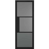 LPD Doors LPD (W) 27 inch Black Tribeca Glazed 3L Tinted Internal Door