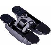 LPD Ironmongery Eclipse Black Concealed Hinge (2pk) 3x7x13cm