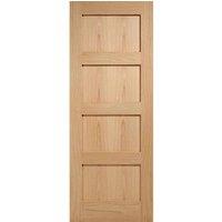 LPD Doors LPD (W) 33 inch Oak Shaker 4P Pre-Finished Internal Door