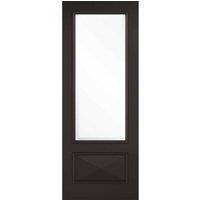 LPD Doors LPD (W) 33 inch Black Knightsbridge Glazed 1L Internal Door