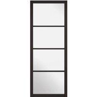 LPD Doors LPD (W) 27 inch Black Soho Glazed 4L Internal Door