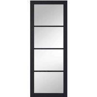 LPD Doors LPD (W) 30 inch Dark Charcoal Soho Glazed 4L Internal Door